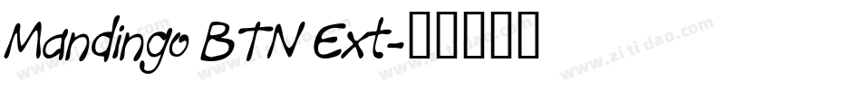 Mandingo BTN Ext字体转换